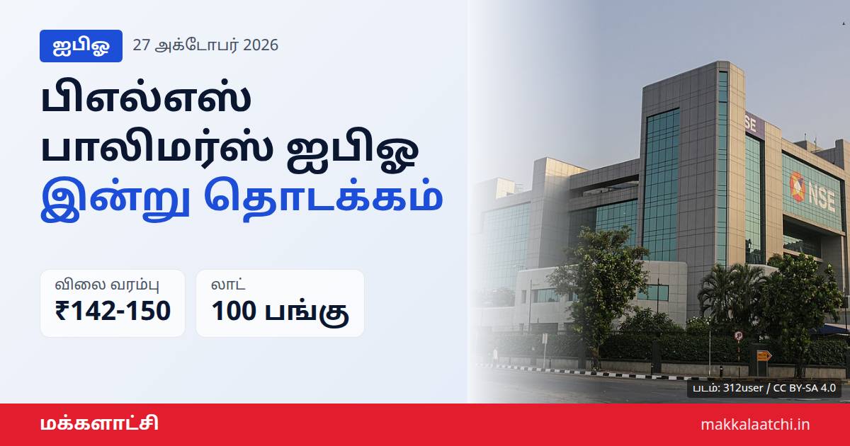 பிஎல்எஸ் பாலிமர்ஸ் ஐபிஓ ₹255 கோடி வெளியீடு தொடக்கம்