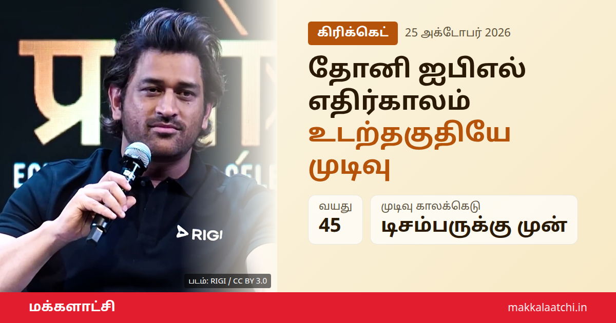 தோனி ஐபிஎல் எதிர்காலம் குறித்து பேசும் மகேந்திர சிங் தோனி