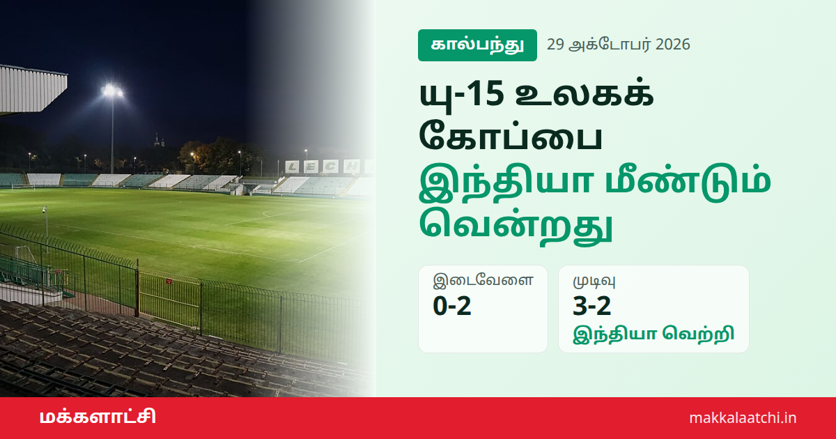 யு-15 உலகக் கோப்பை வெற்றி பெற்ற இந்திய இளையோர் கால்பந்து அணி