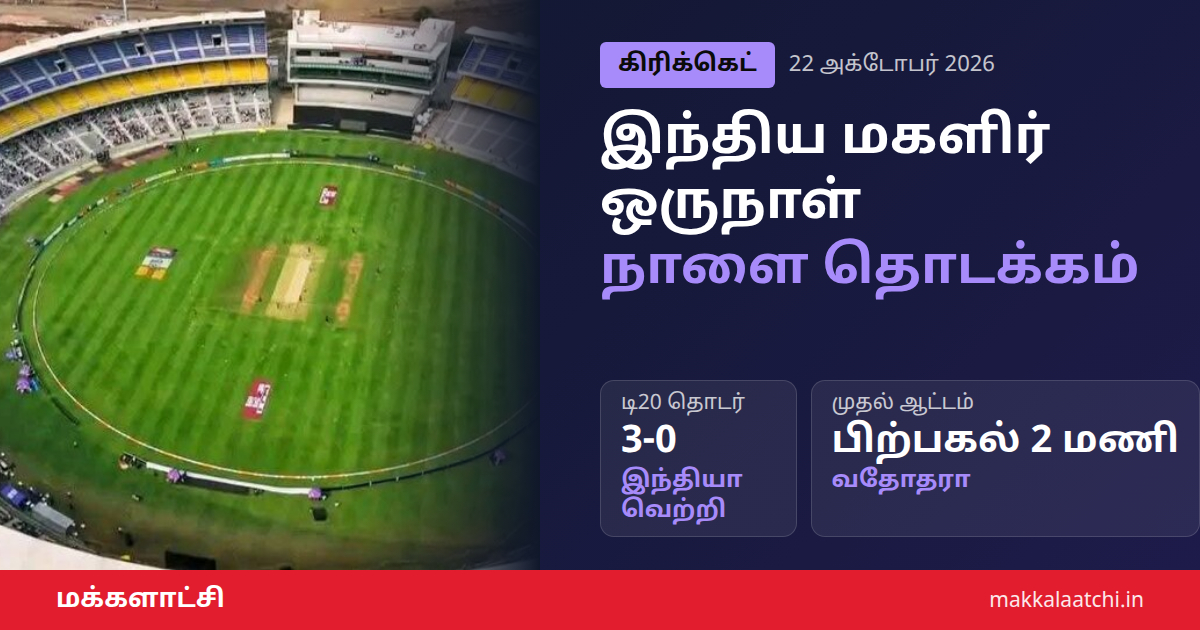 இந்திய மகளிர் ஒருநாள் தொடர் வதோதராவில் நாளை தொடக்கம்