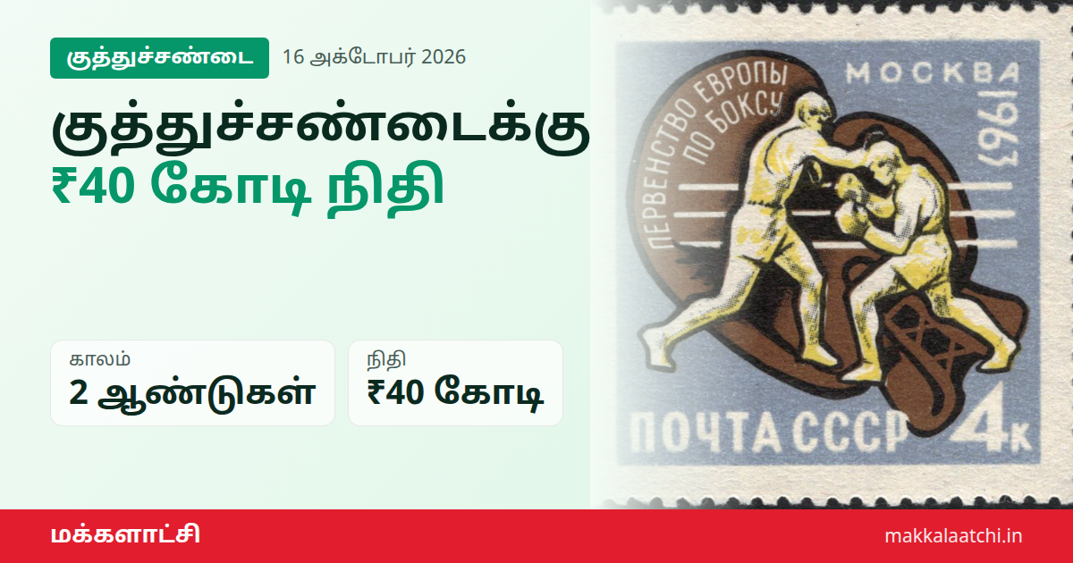 இந்திய குத்துச்சண்டை நிதி: ₹40 கோடி ஒப்பந்தம்