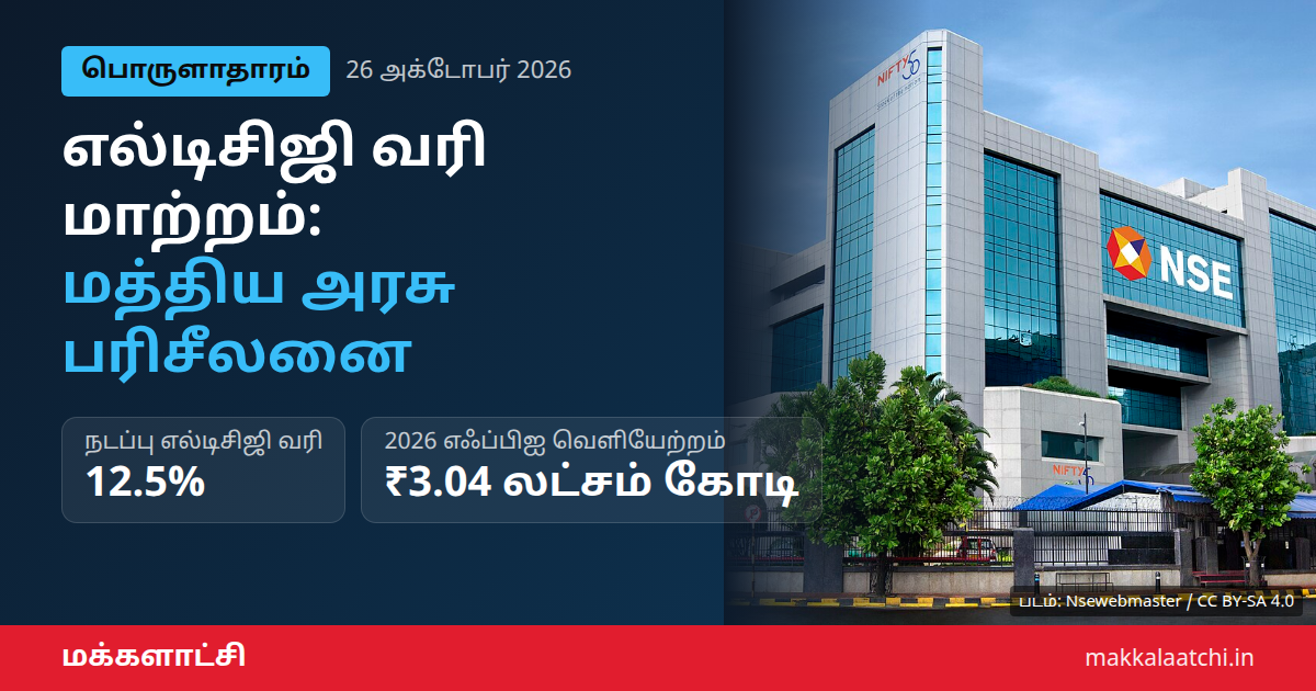 எல்டிசிஜி வரி மாற்றம் குறித்து மத்திய அரசு பரிசீலனை