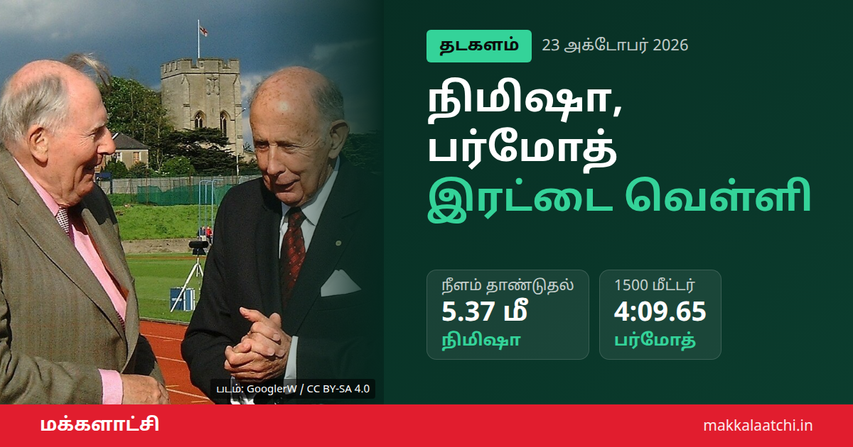 நிமிஷா பர்மோத் வெள்ளி வென்ற ஆசிய பாரா தடகளம்