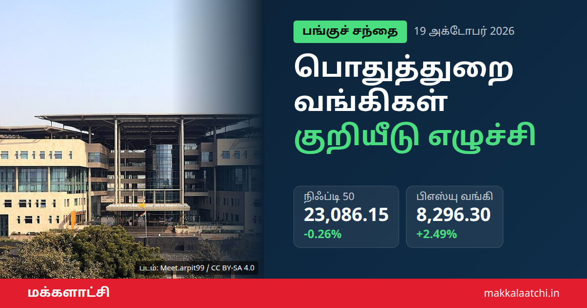 பொதுத்துறை வங்கிக் குறியீடு உயர்வு - வங்கிக் கட்டடம்