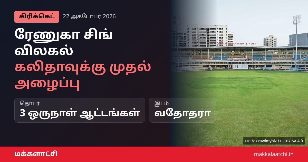 ரேணுகா சிங் விலகல் குறித்த இந்திய மகளிர் கிரிக்கெட் செய்தி