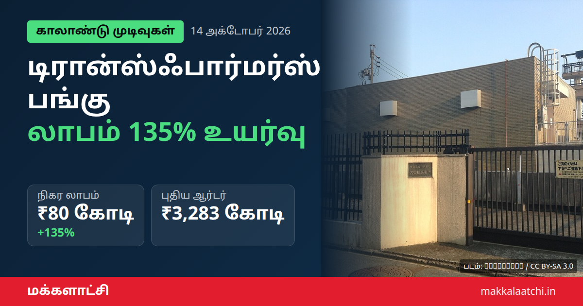 டிரான்ஸ்ஃபார்மர்ஸ் ரெக்டிஃபையர்ஸ் பங்கு உயர்வு குறித்த மின்மாற்றி படம்