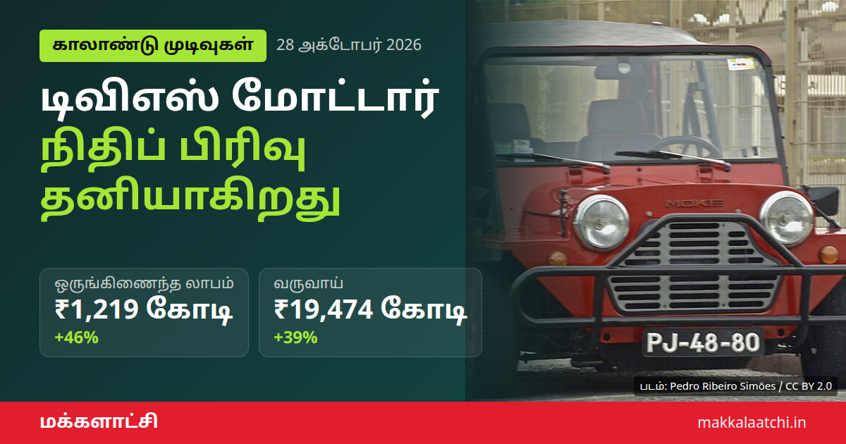 டிவிஎஸ் மோட்டார் பிரிவினை: நிதிப் பிரிவு தனி நிறுவனமாகிறது
